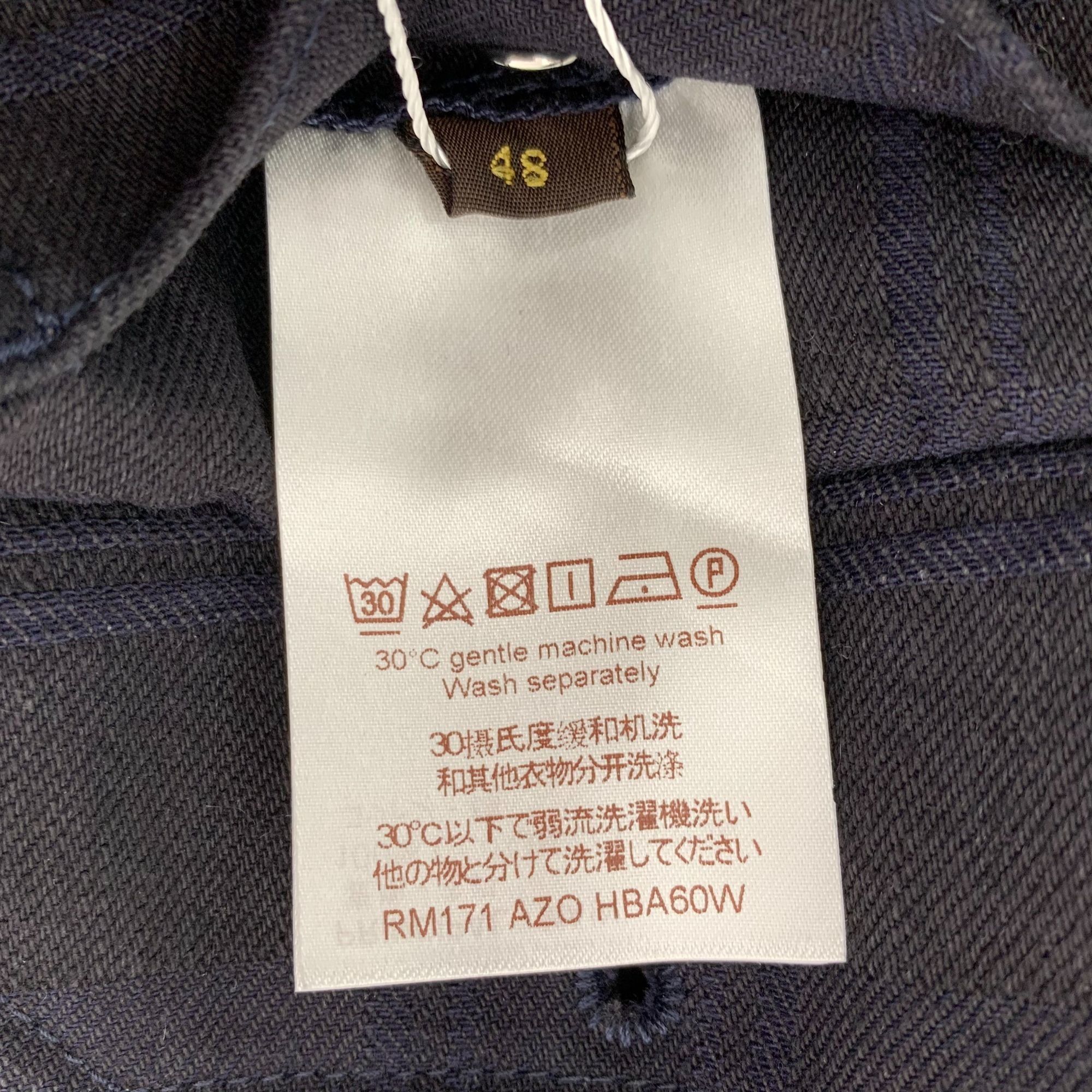 Louis Vuitton Louis Vuitton Color-Block Check Cotton Collared Denim Jacket Size US M / EU 48-50 / 2 - 4 Thumbnail