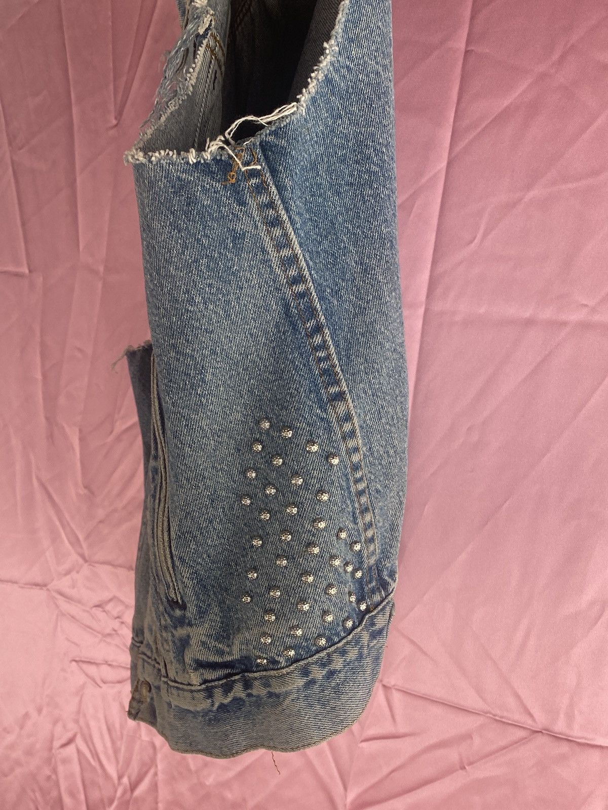Levi's Vintage Studded Denim Vest Size US M / EU 48-50 / 2 - 5 Thumbnail