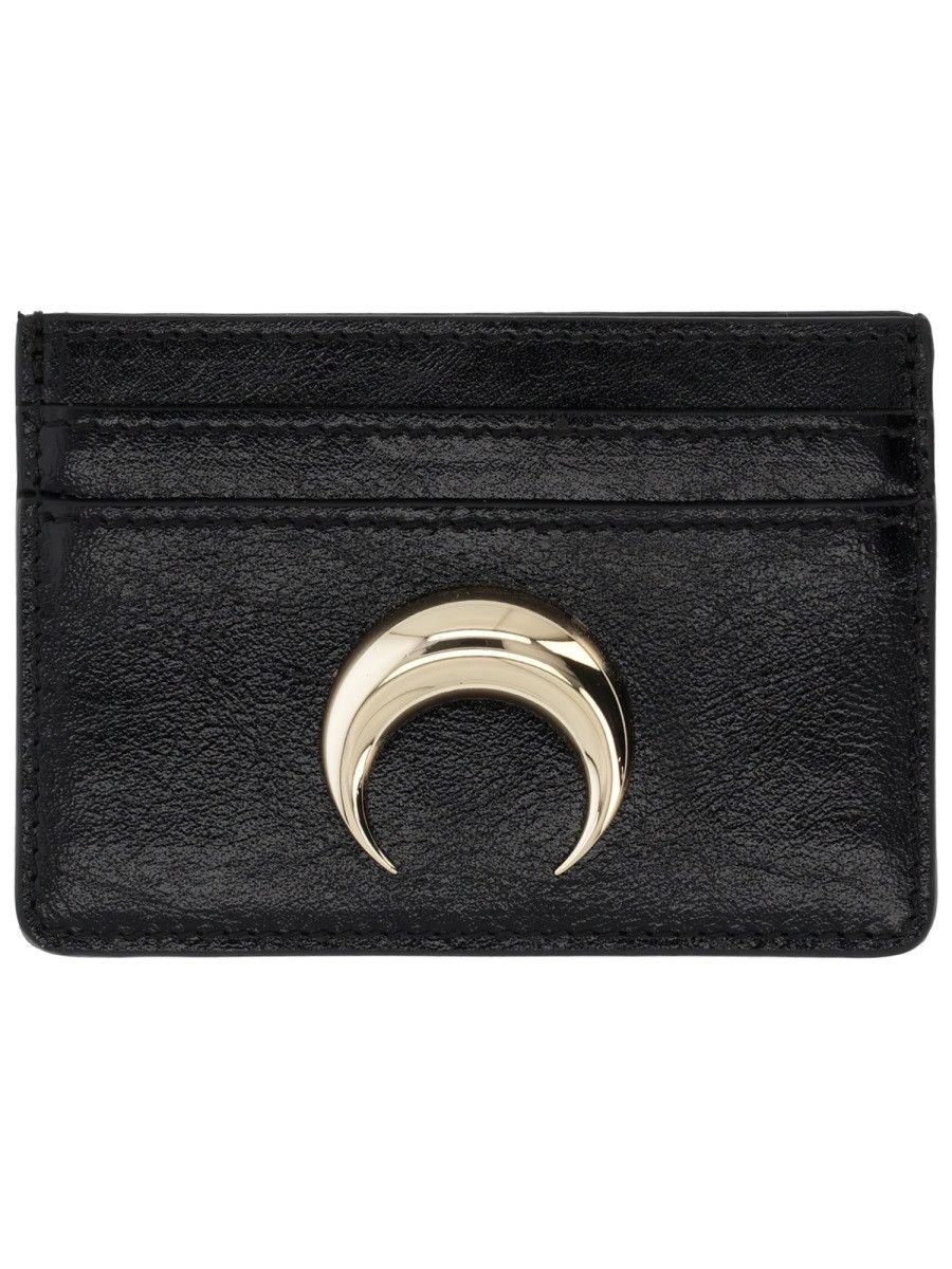 Marine Serre MARINE SERRE CARD HOLDER WITH LOGO - BLACK Size ONE SIZE - 1 Thumbnail