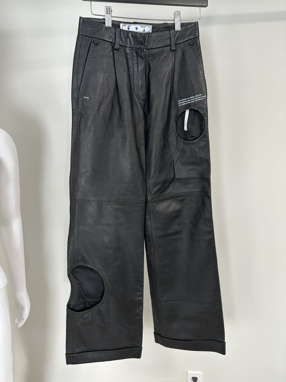 Off-White OFF WHITE LEATHER PANTS Size 25" / US 0 / IT 36 - 5 Thumbnail