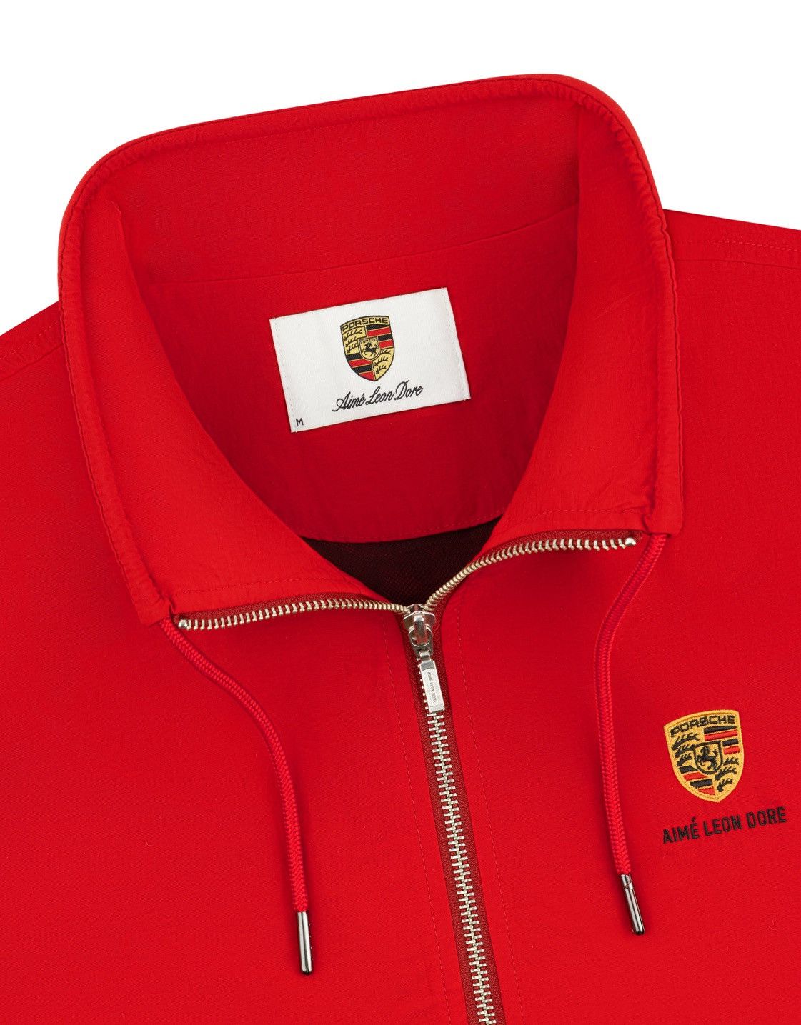 Aime Leon Dore × Porsche Design Aime Leon Dore ALD / Porsche Nylon Track Jacket Tango Red XL Size US XL / EU 56 / 4 - 4 Thumbnail