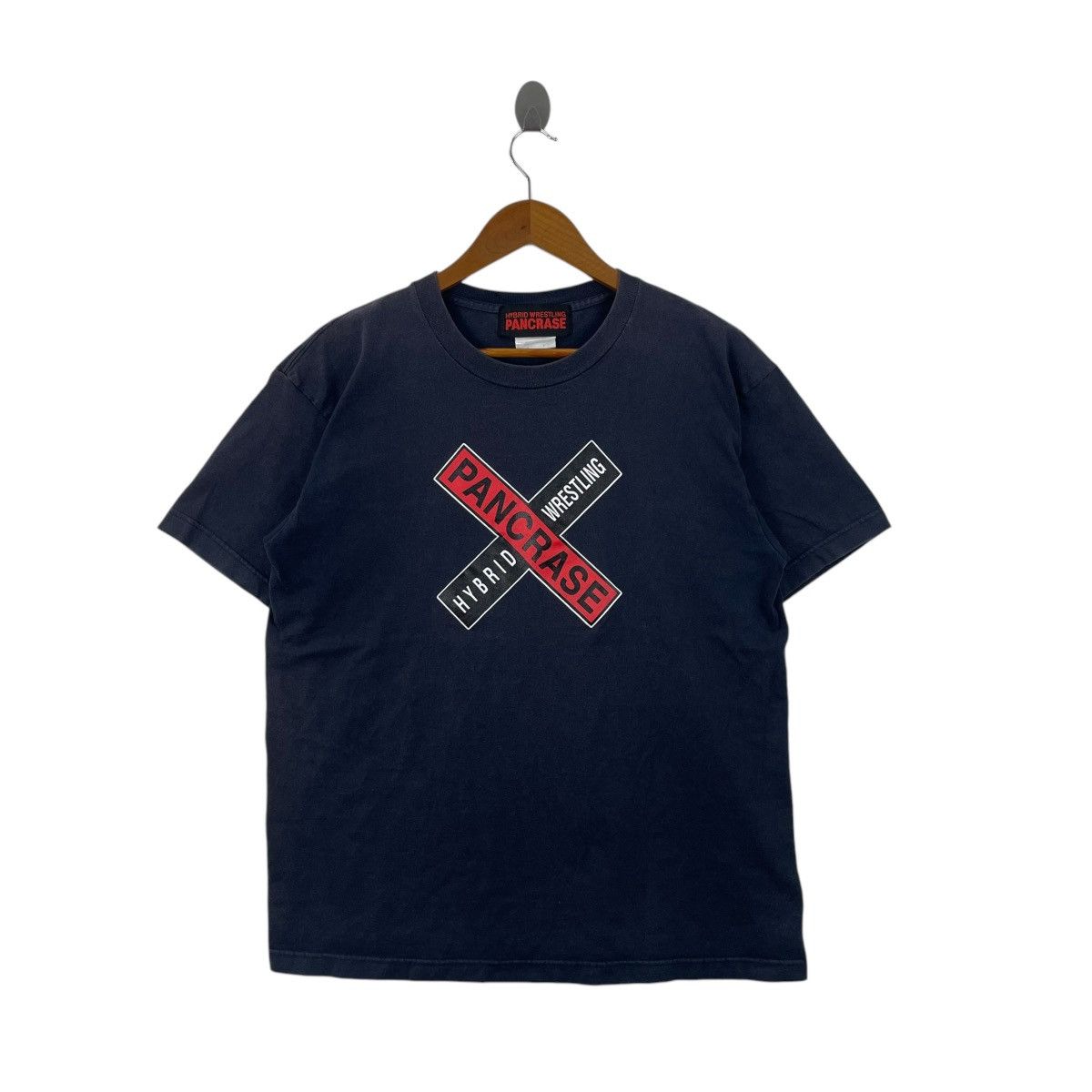 Vintage Vintage 90s Pancrase Hybrid Wrestler Tee Shirt Size US XL / EU 56 / 4 - 1 Thumbnail