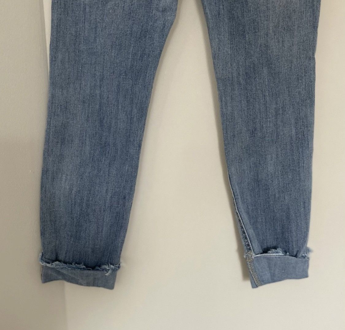 Other DESTROYED DISTRESSED HIGH RISE CROPPED CUFFED ANKLE JEANS Size 28" / US 6 / IT 42 - 7 Thumbnail