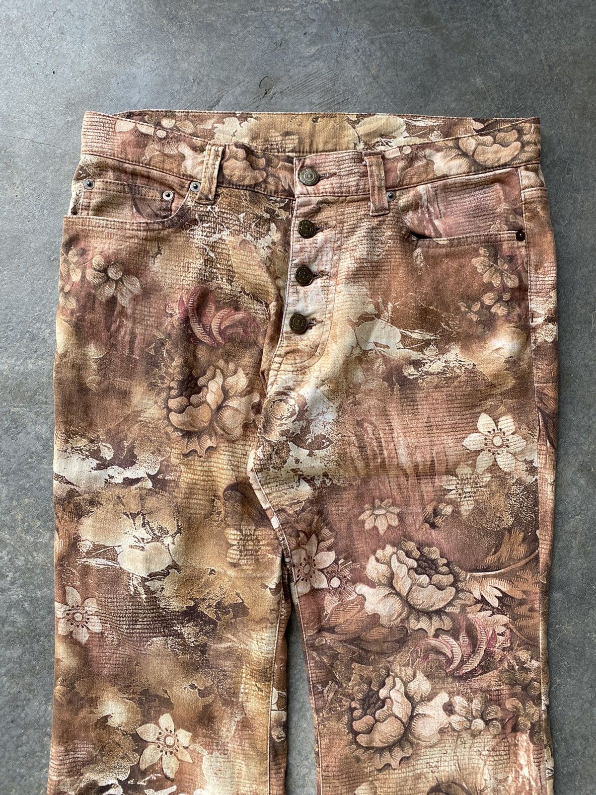 Tornado Mart Vtg Tornado Mart Floral Flare Pants Size US 32 / EU 48 - 3 Thumbnail
