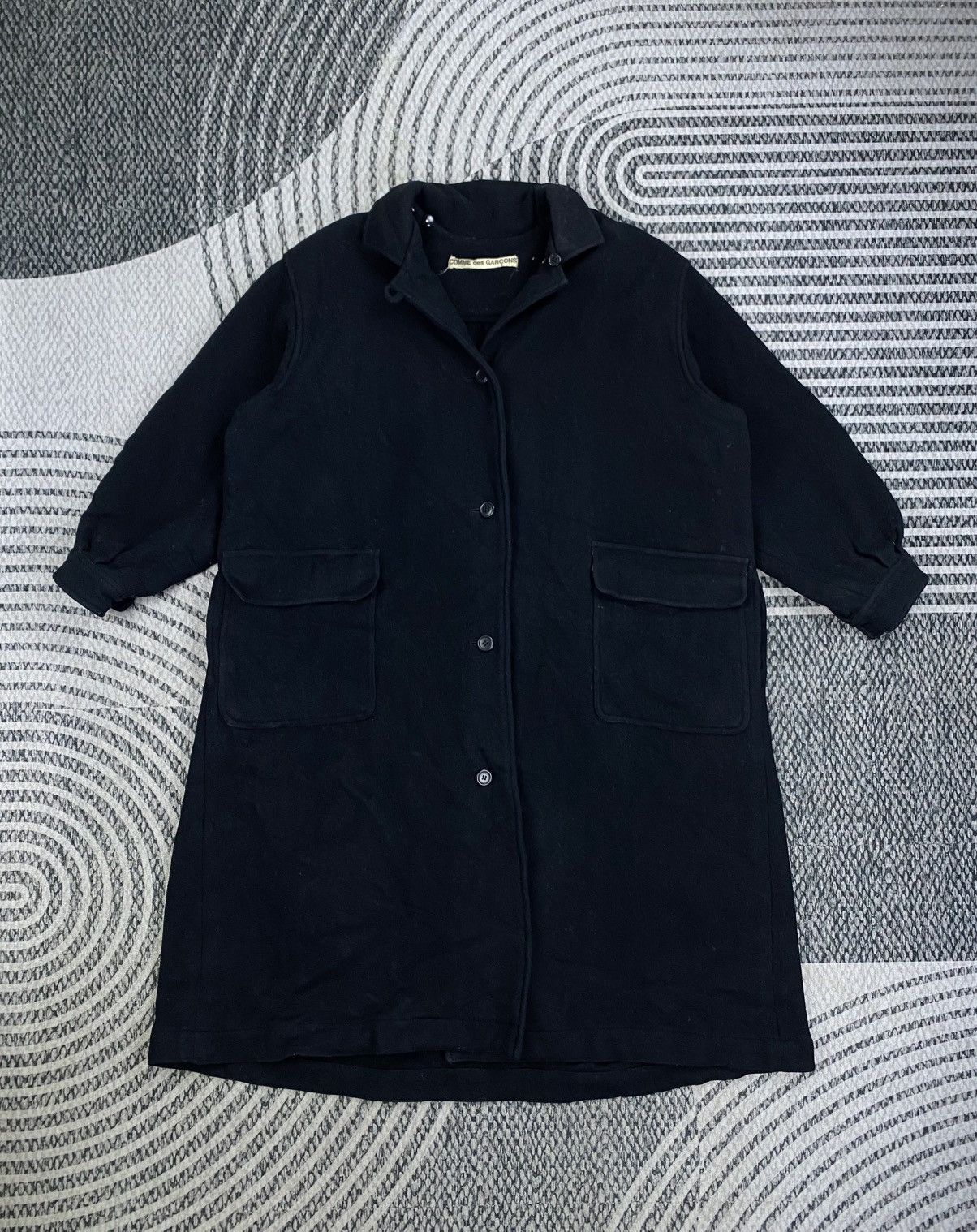 Comme des Garcons Vintage Comme des Garçons Wool Long Jacket Size US XL / EU 56 / 4 - 1 Thumbnail