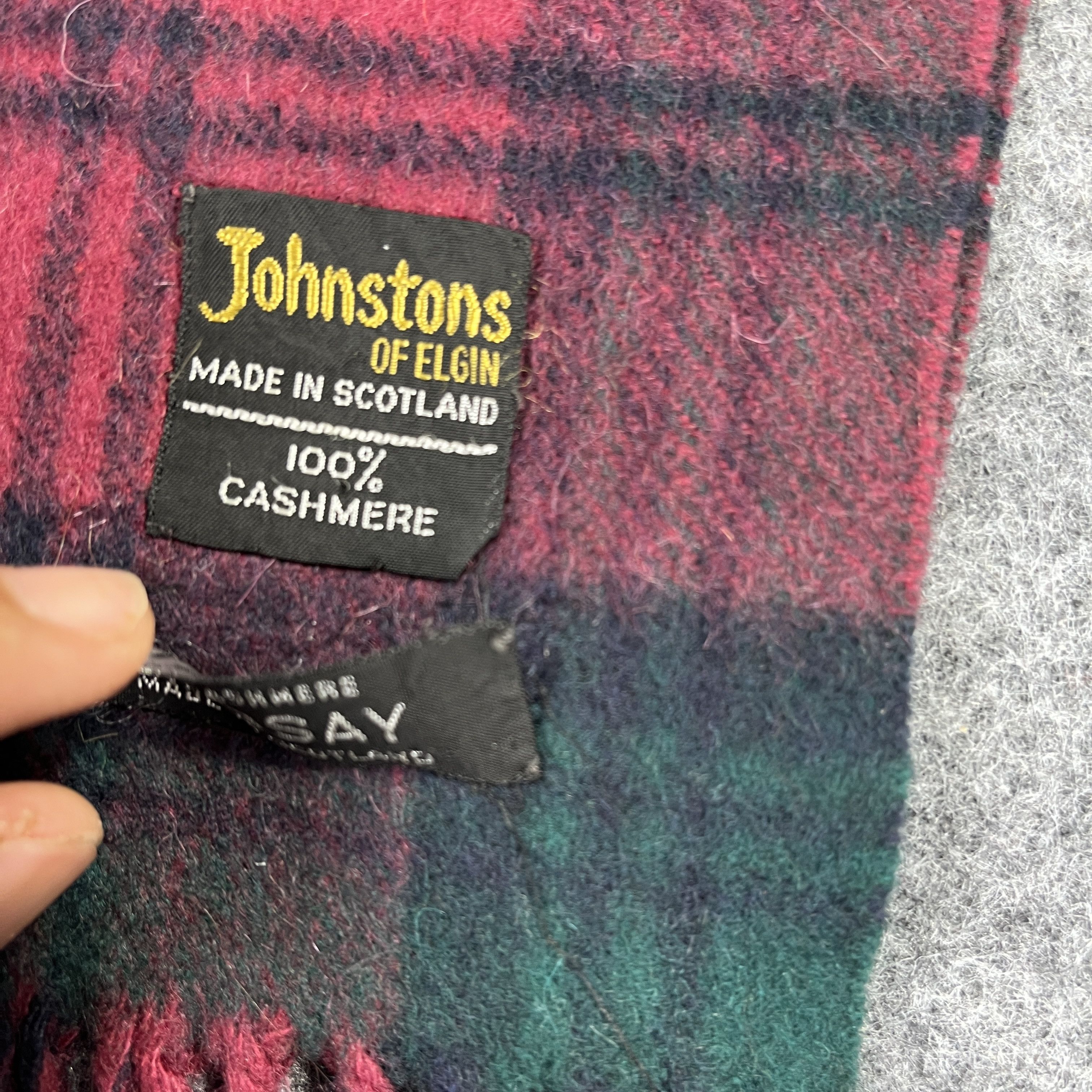 Johnstons Of Elgin × Vintage Johnstons Of Elgin Scarf / Muffler / Neckwear T934 Size ONE SIZE - 8 Thumbnail