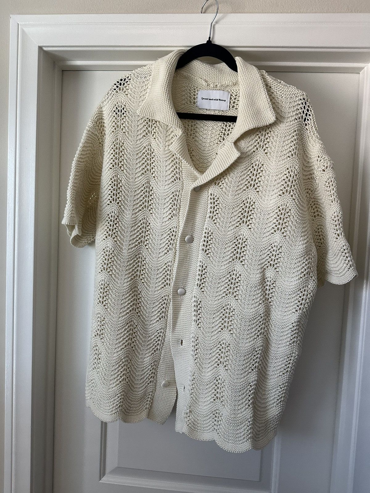 MNML Locust & Wild Honey - Knit Short Sleeve Shirt Size US XL / EU 56 / 4 - 1 Thumbnail