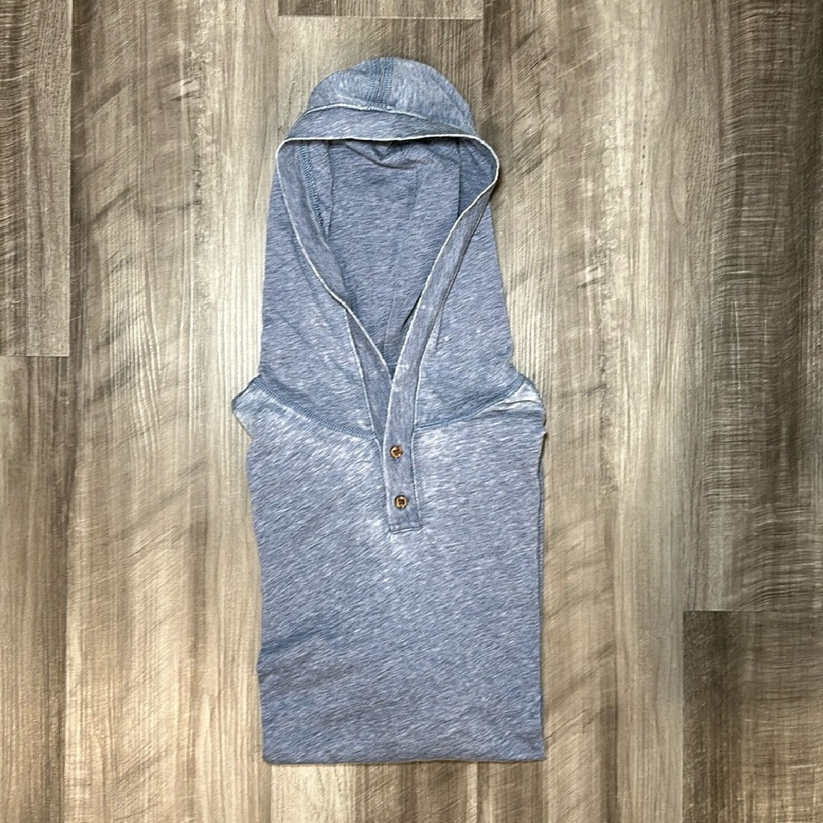 johnnie-O Johnnie-O Zed BurnOut Washed Long Sleeve Tee Hoodie - Medium Size US M / EU 48-50 / 2 - 1 Thumbnail