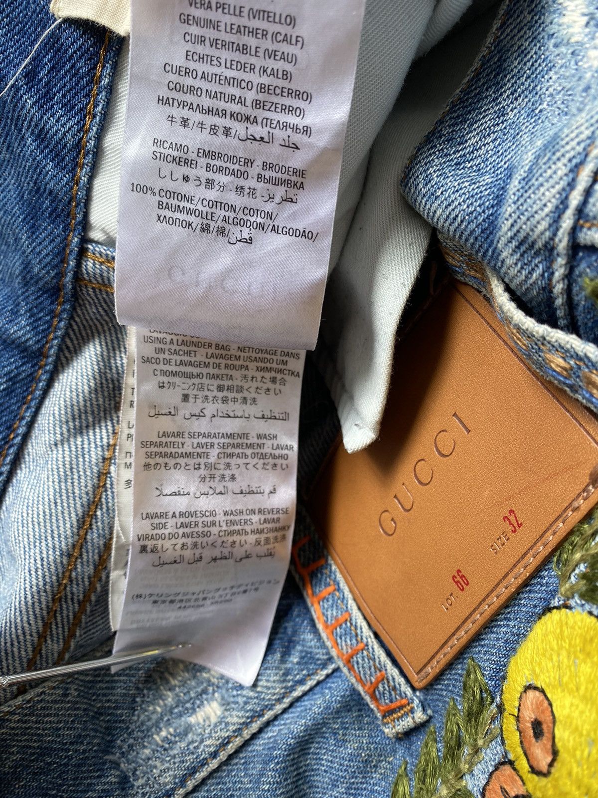 Gucci Gucci 2017 SS Embroidered Denim Size US 32 / EU 48 - 19 Thumbnail