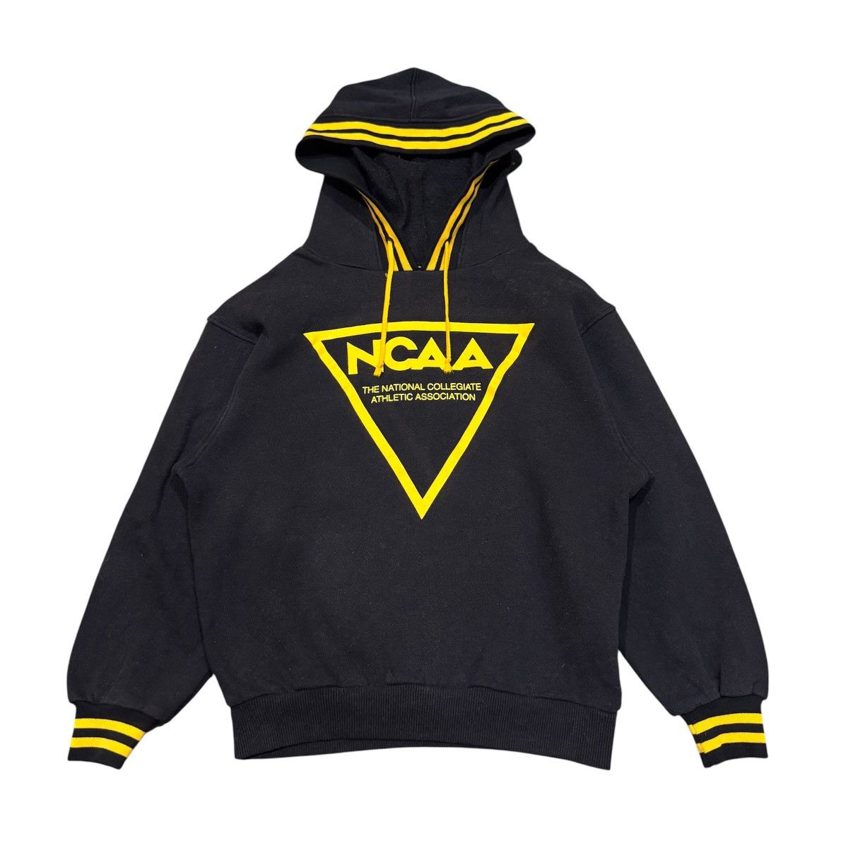 NCAA Vintage 80s NCAA Hoodie Black & Yellow Hoodie Size US M / EU 48-50 / 2 - 1 Thumbnail
