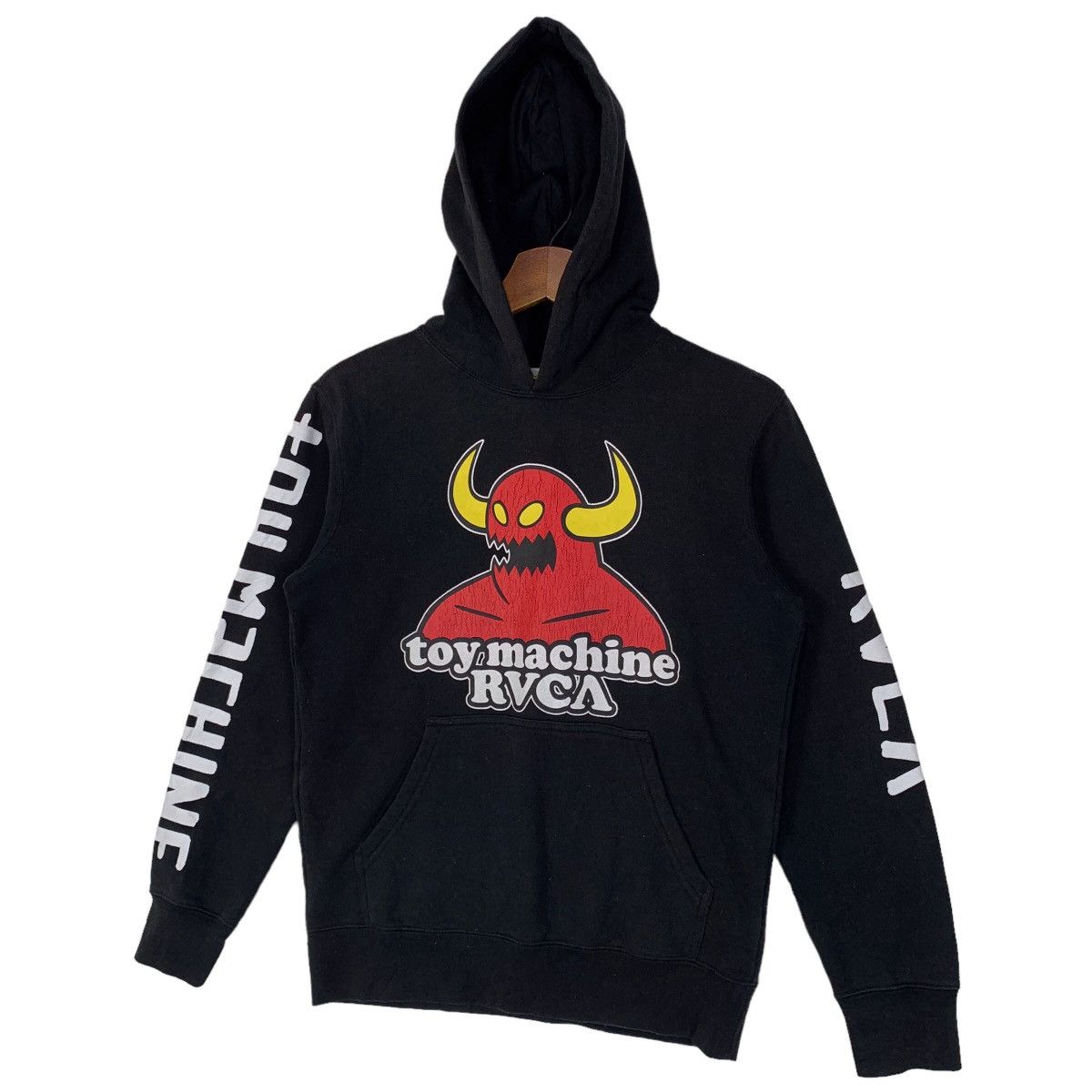 RVCA × Toy Machine Vintage Toy Machine X RVCA Hoodie Sweatshirt Big Logo Size US S / EU 44-46 / 1 - 4 Thumbnail