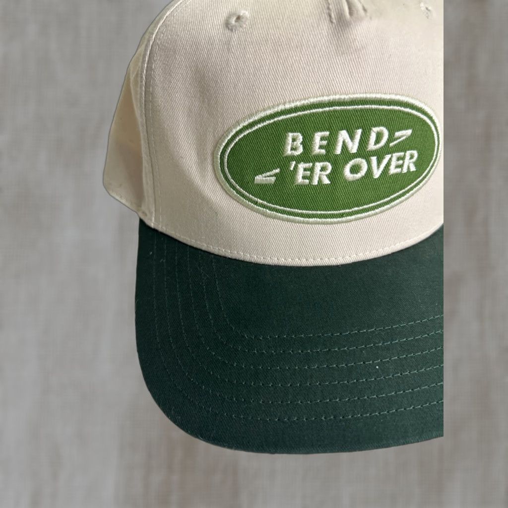 Vintage Visibly Toxic Bend ‘er Over SnapBack Baseball Hat Beige Green Adjustable Men’s Cap Shirtless? Size ONE SIZE - 1 Thumbnail