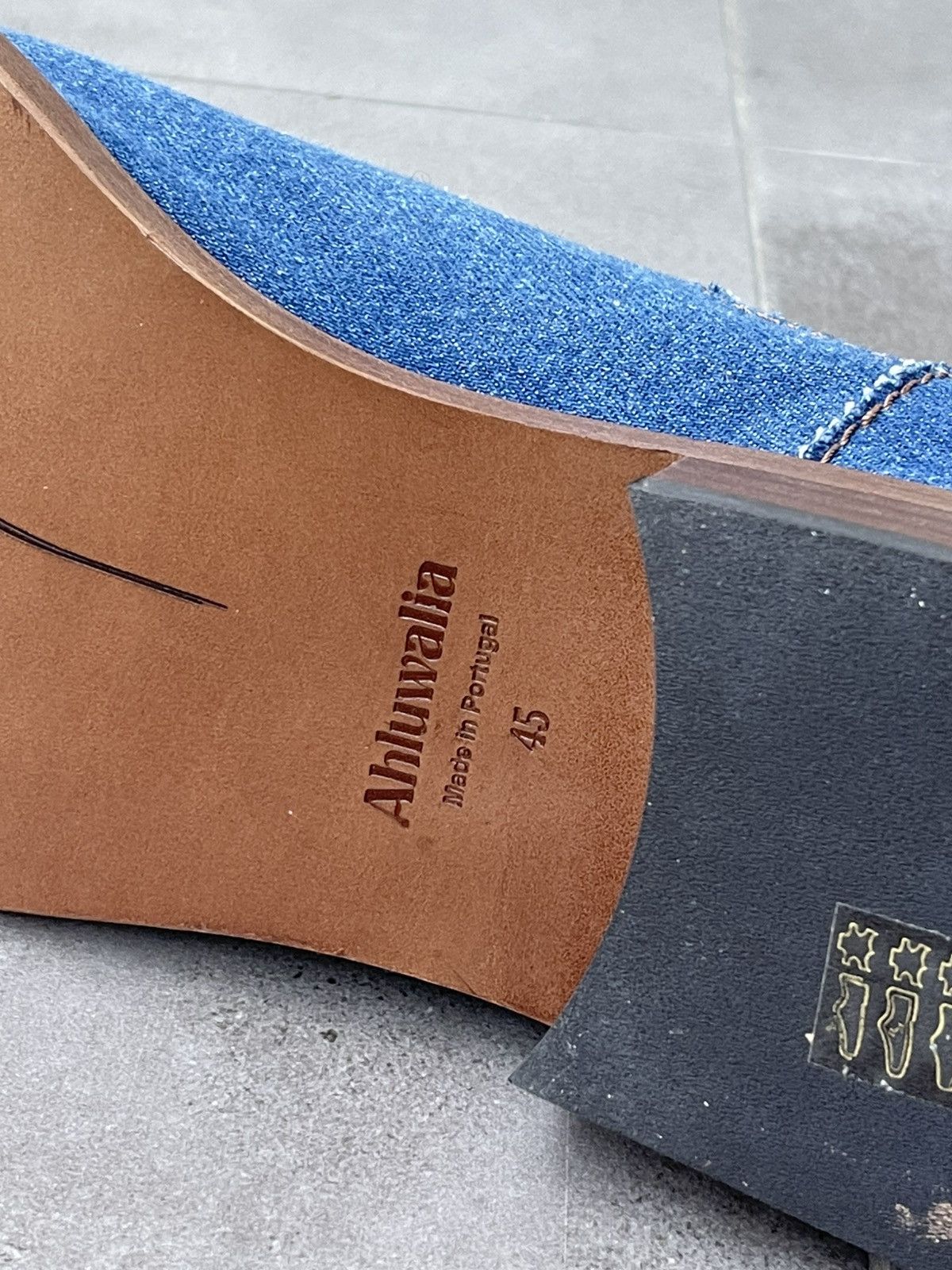 Ahluwalia !DS! SS23 Ahluwalia Tabali Denim Ankle Boots Size US 12 / EU 45 - 17 Thumbnail