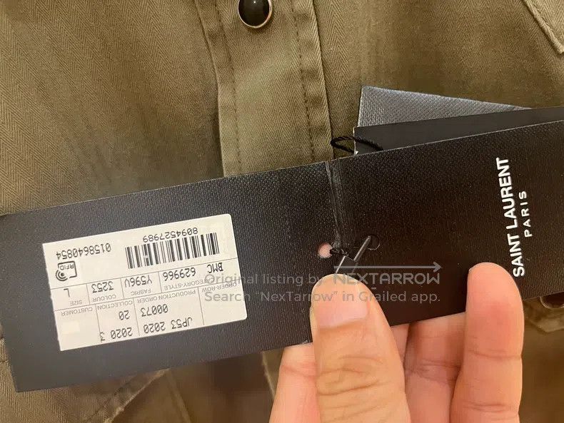 Saint Laurent Paris Saint Laurent Paris Classic Mustard Green Western Denim Sh Size US L / EU 52-54 / 3 - 4 Thumbnail