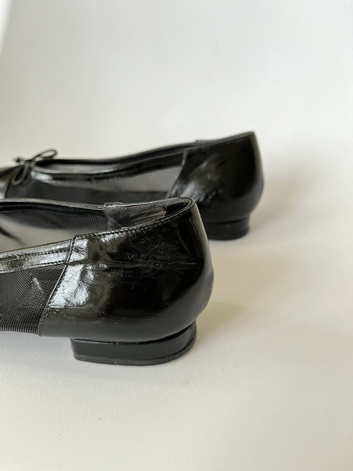 Fendi FENDI FF Logo Ballet Flat Mesh Leather Size US 7 / IT 37 - 6 Thumbnail
