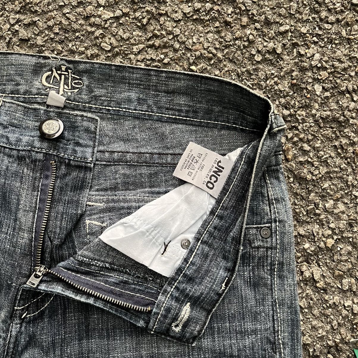 Affliction Crazy JNCO Jeans Affliction Style Cyber Grunge Denim Punk Size US 32 / EU 48 - 8 Thumbnail
