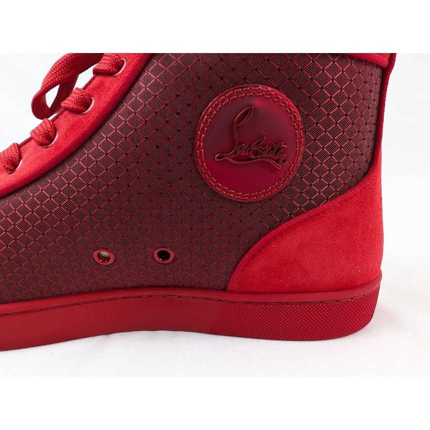 Christian Louboutin o1rshd1 Louis Orlato Flat Hi-Top Sneakers in Loubi Size US 12 / EU 45 - 6 Thumbnail