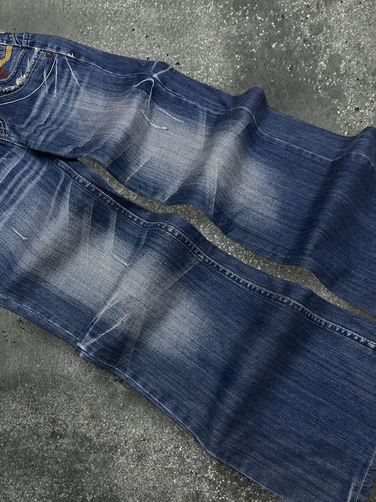 Designer × Japanese Brand × Vintage Vintage 1990s Japan Designer Fetish Baggy Y2K Style Denim Size US 26 / EU 42 - 4 Thumbnail