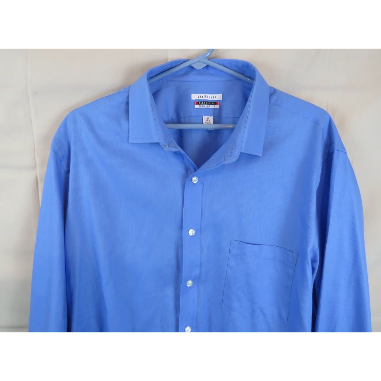 Van Heusen Van Heusen Button-Down Shirt Regular Fit Wrinkle Free 17 Multicolor Long Sleeve Mens Size US XL / EU 56 / 4 - 3 Thumbnail
