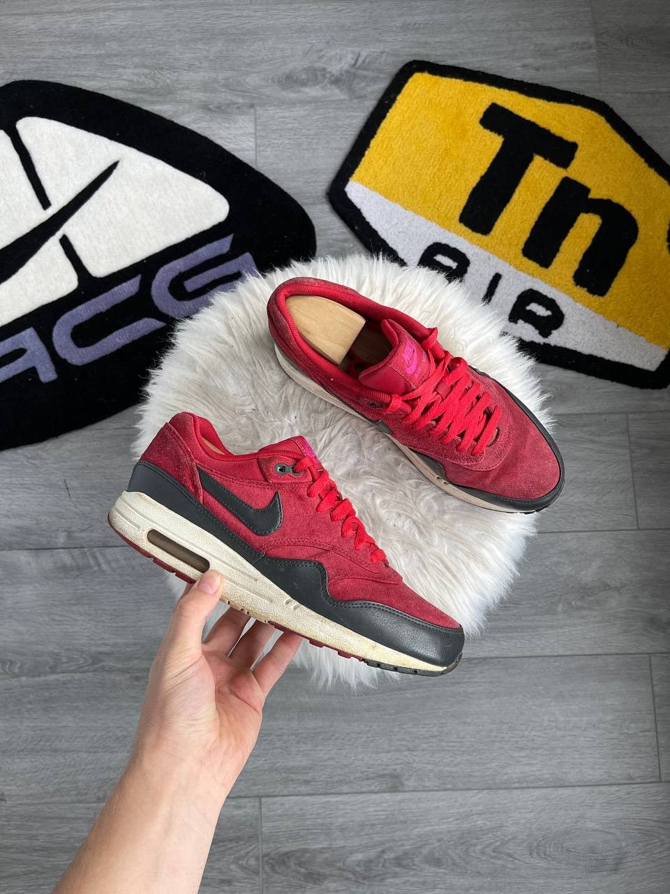 Nike Nike Air Max 1 Prm Gym Red | Anthracite-Sail-Rv Pink parra