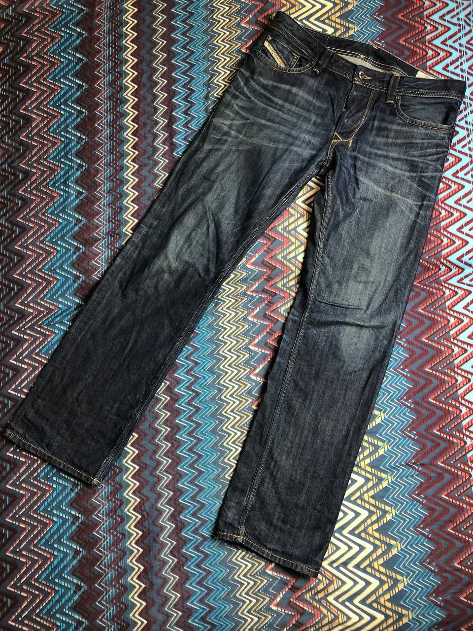 Diesel × Vintage Vintage Diesel 90’s Y2K Style Baggy Wide Denim Jeans Pants Size US 34 / EU 50 - 16 Thumbnail