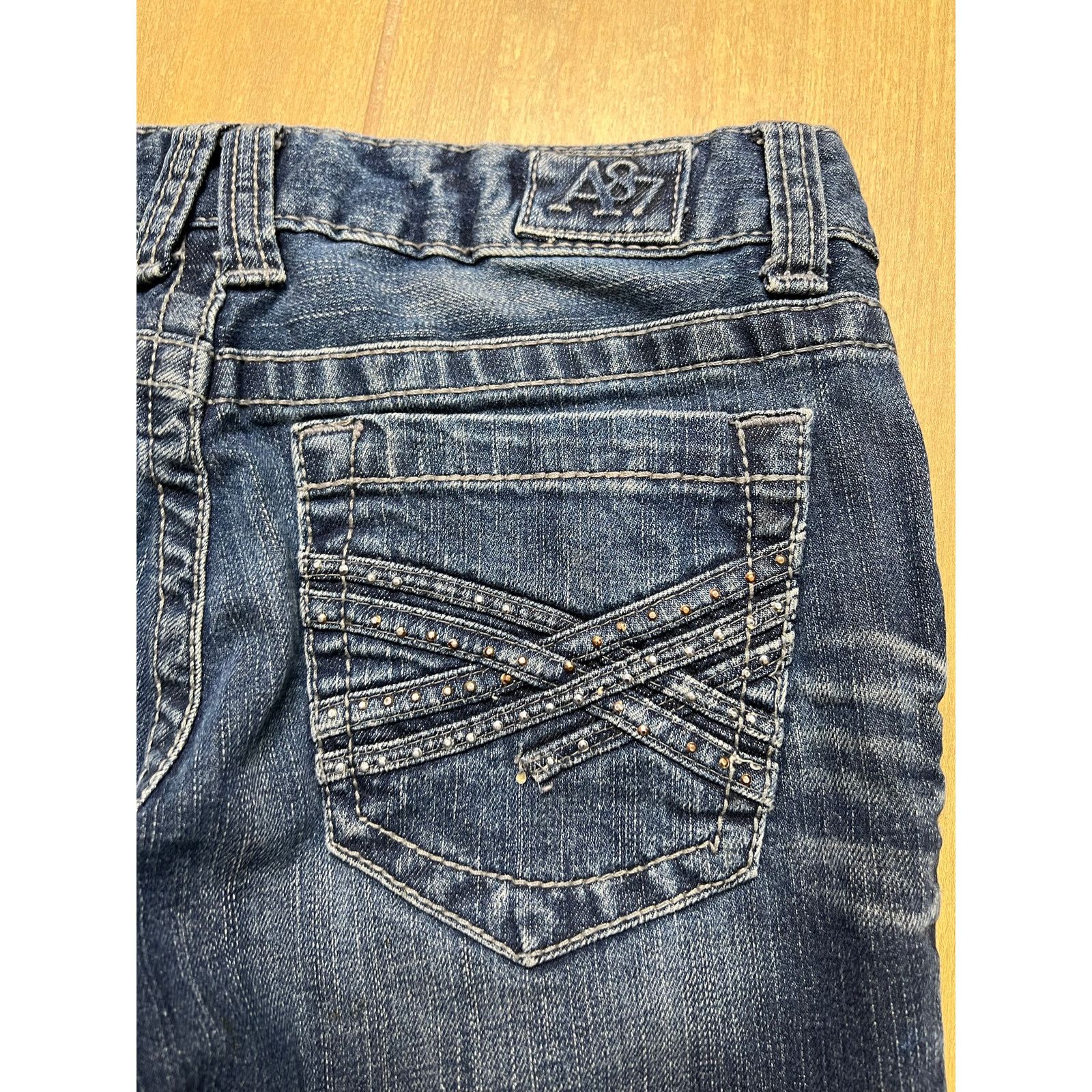 Aeropostale Y2K Aeropostale Bayla Skinny Denim Sz 7/8 Reg Low Rise Size 30" / US 8 / IT 44 - 8 Thumbnail