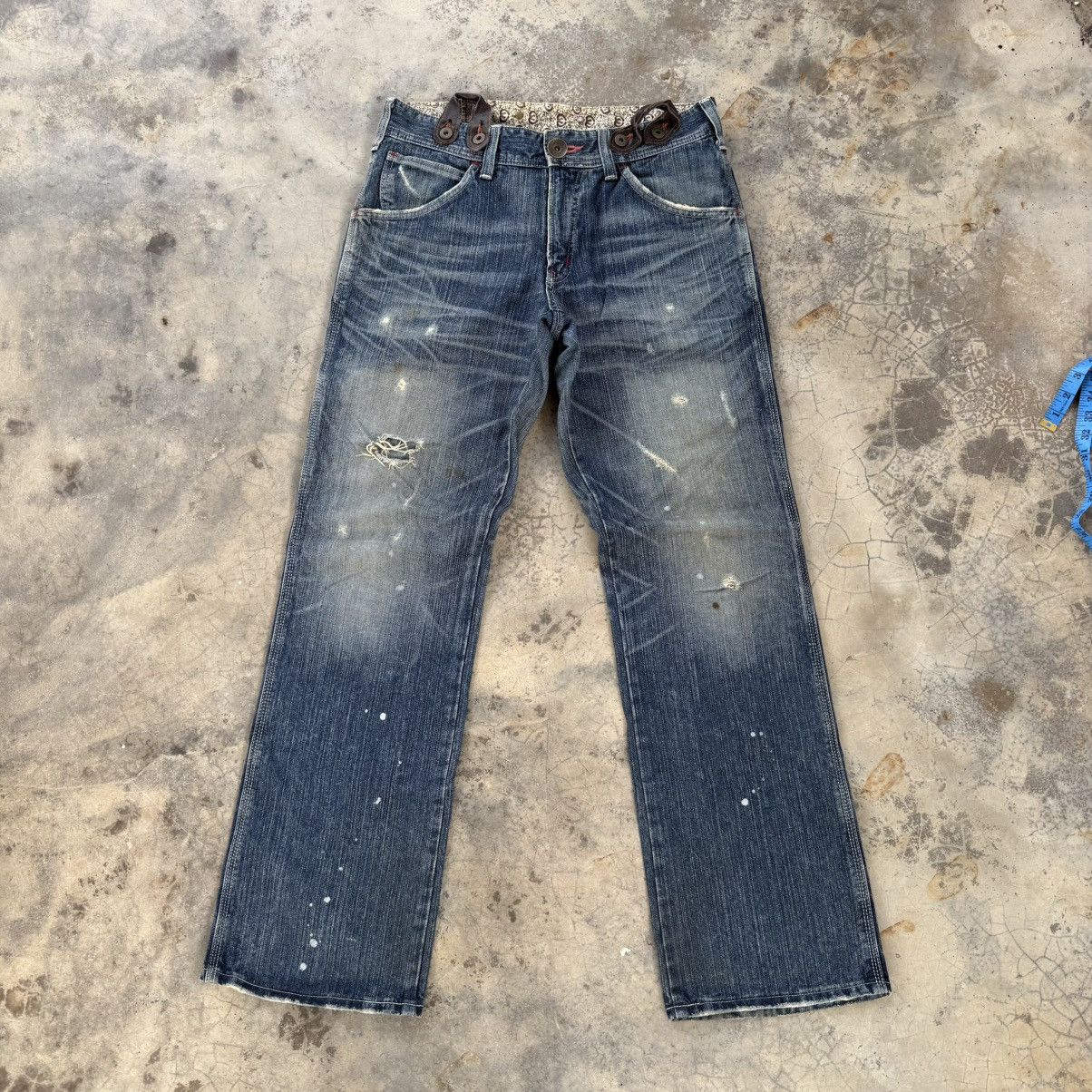 Edwin VINTAGE EDWIN BLUE TRIP FADED JEAN DENIM PANTS Size US 35 - 1 Thumbnail