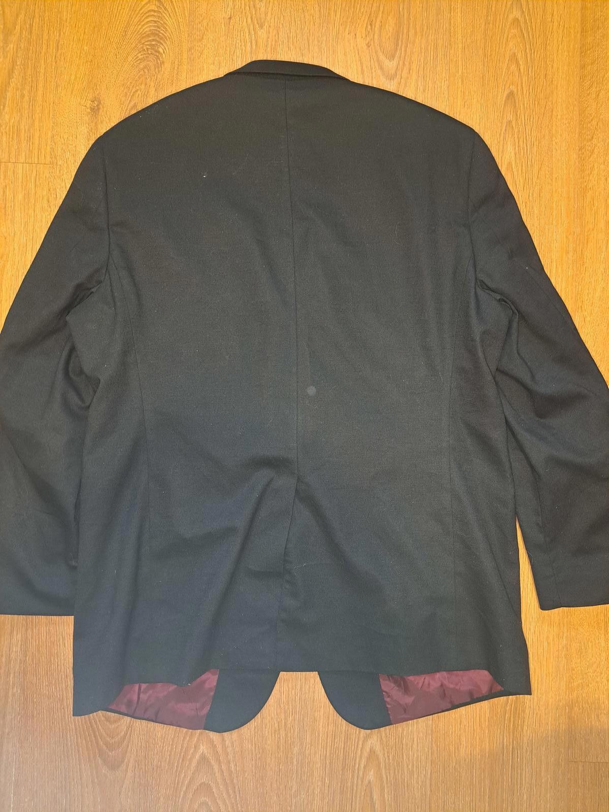 Hart Schaffner Marx Hart Schaffner Marx Blazer Mens 48L Black Silver Buttons Size 48L - 8 Thumbnail