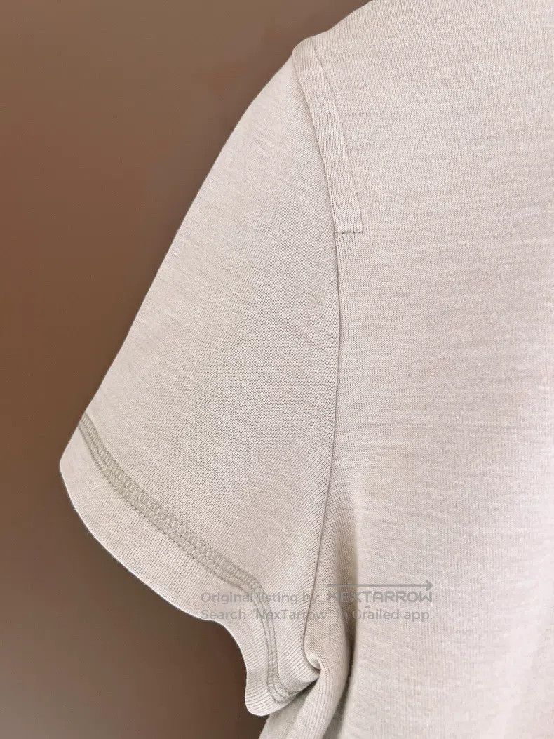 Hermes Hermes Two-Tone Silk Cotton Velvet Decorated Short Sleeve Size S / US 4 / IT 40 - 5 Thumbnail