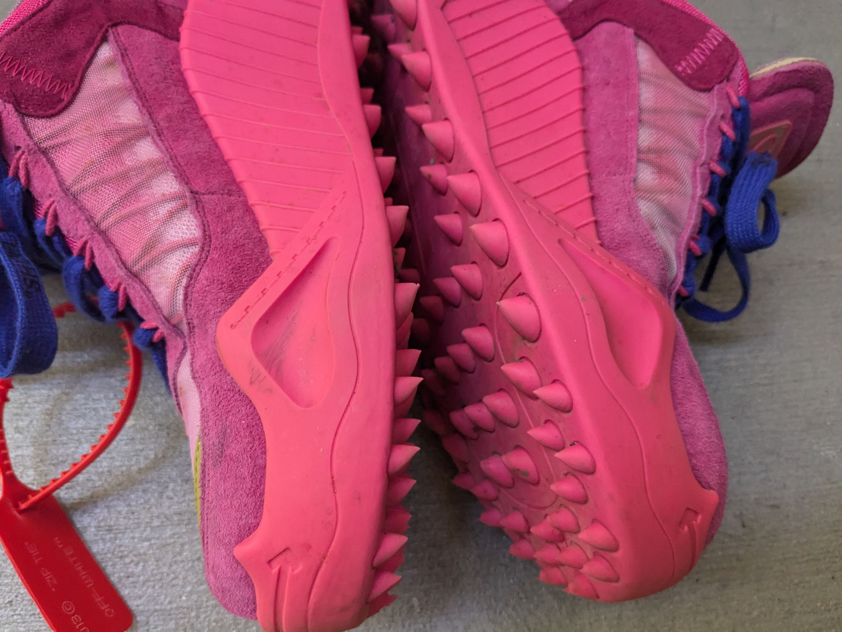 Off-White Off-White Odsy-2000 Sneakers Pink 7 40 Suede Size US 7 / EU 40 - 8 Thumbnail