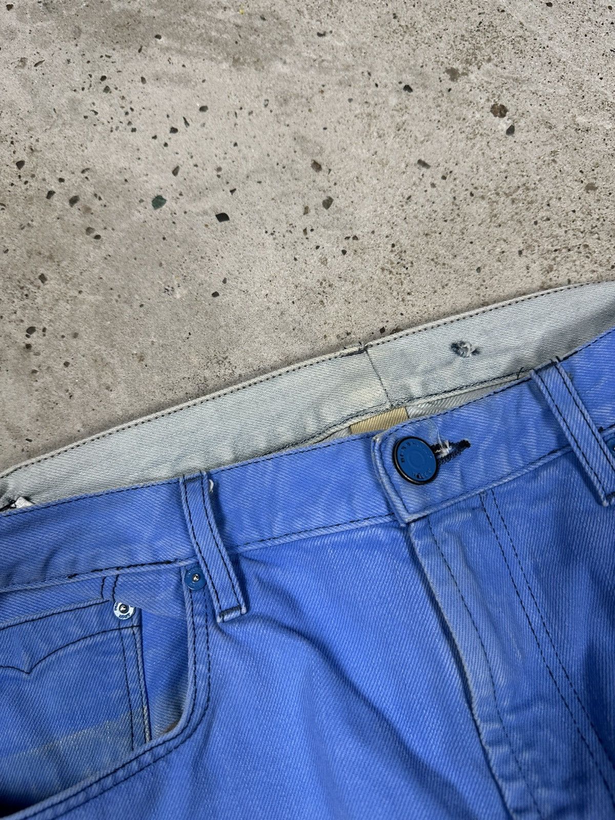 Burberry Vintage Y2K Burberry Brit Loose Baggy Blue Denim Pants Jeans Size US 32 / EU 48 - 8 Thumbnail