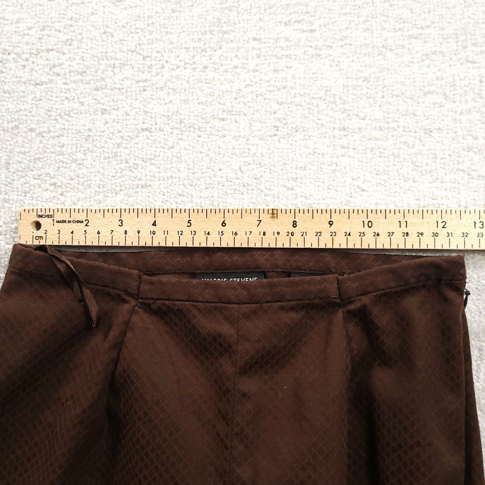 Vintage Valerie Stevens Dress Pants Women 6P Brown Straight Flat Front Casual Vintage: No? Size 28" / US 6 / IT 42 - 3 Thumbnail