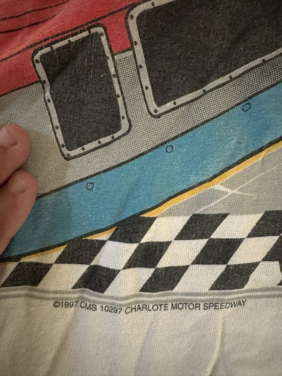 NASCAR Vintage 1997 NASCAR Coca-Cola 600 Race Tee Size US L / EU 52-54 / 3 - 3 Thumbnail
