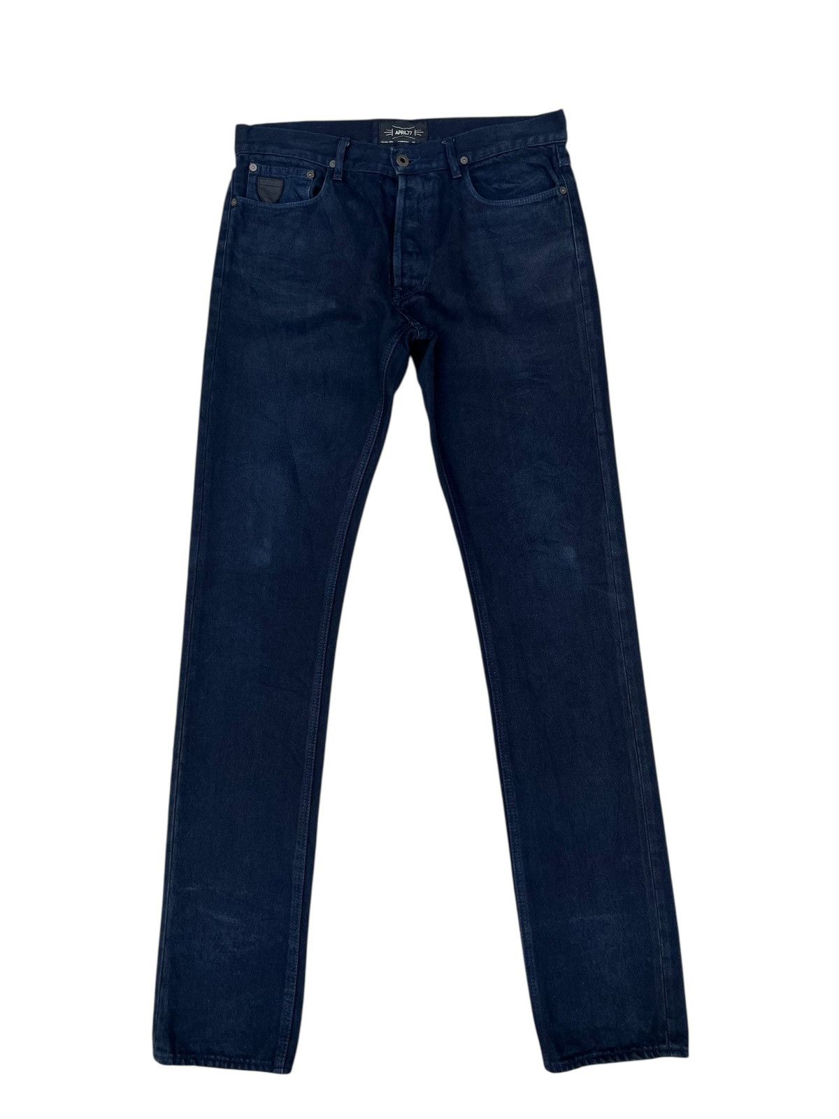 April 77 April 77 Made in Morocco Blue Black Denim Dictator Jeans Size US 30 / EU 46 - 1 Thumbnail