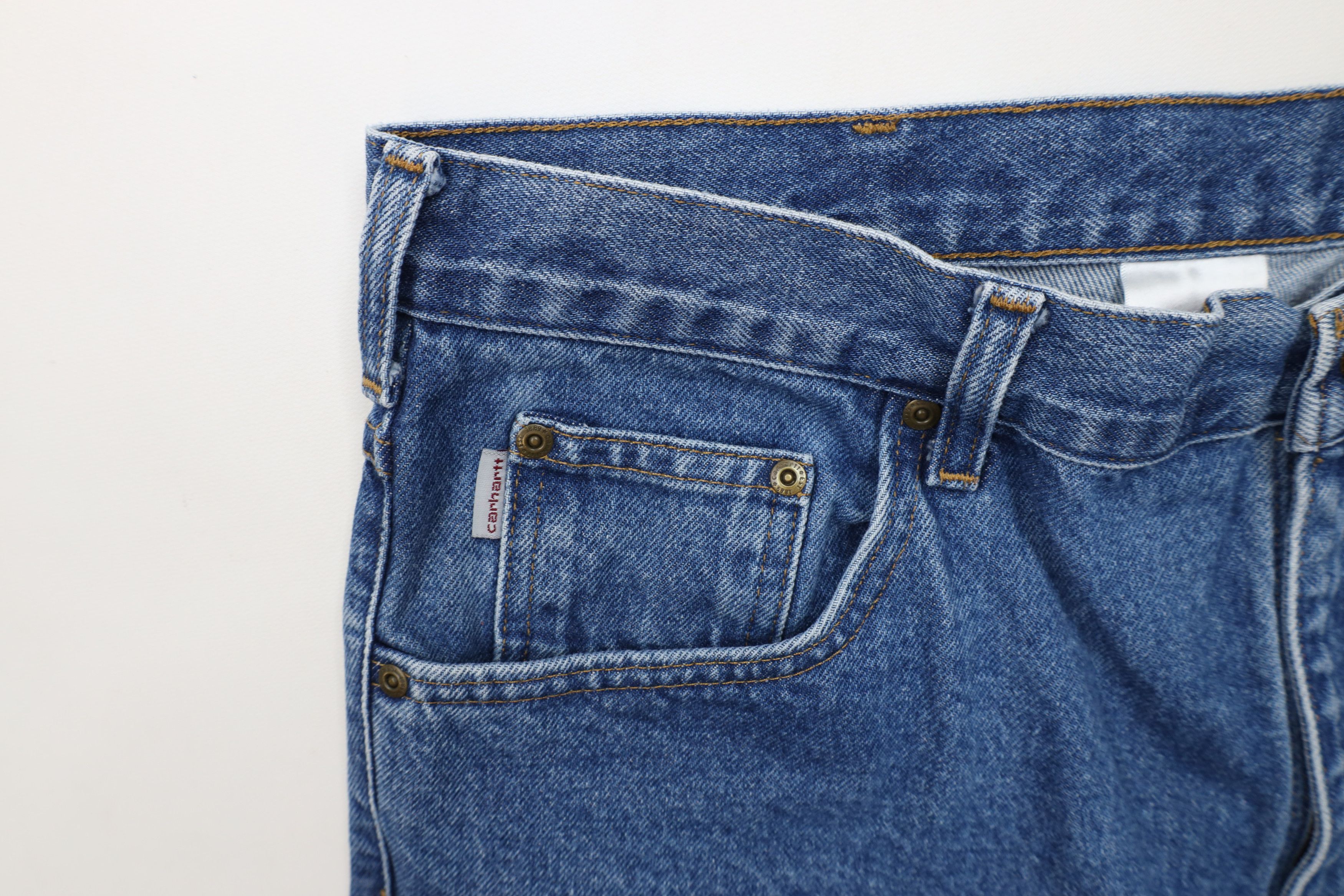 Carhartt Vintage Y2K Carhartt Spell Out Straight Leg Denim Jeans Blue Size US 40 / EU 56 - 6 Thumbnail