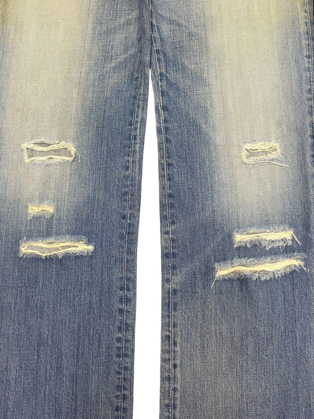 Acne Studios Prigs Side Waist Adjuster Mud Wash Distressed Jeans Size 32" / US 10 / IT 46 - 3 Thumbnail