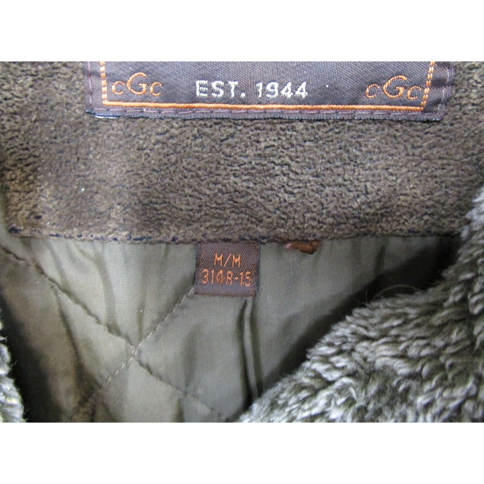 Vintage Nuage Collection Women's Green Long Sleeve Jacket Button Front Suede Feel Size M Pockets Casual Winter Outdoor Regular Fit Size M / US 6-8 / IT 42-44 - 4 Thumbnail