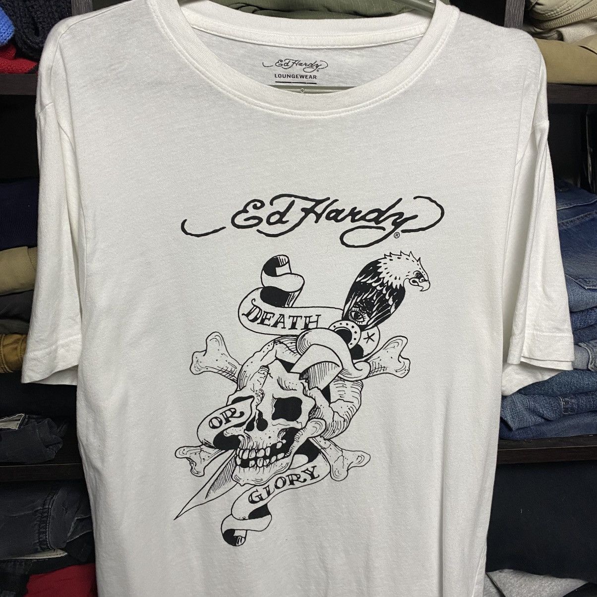 Ed Hardy Mens Ed Hardy by Christian Audigier y2k opium tee size M Size US M / EU 48-50 / 2 - 2 Thumbnail