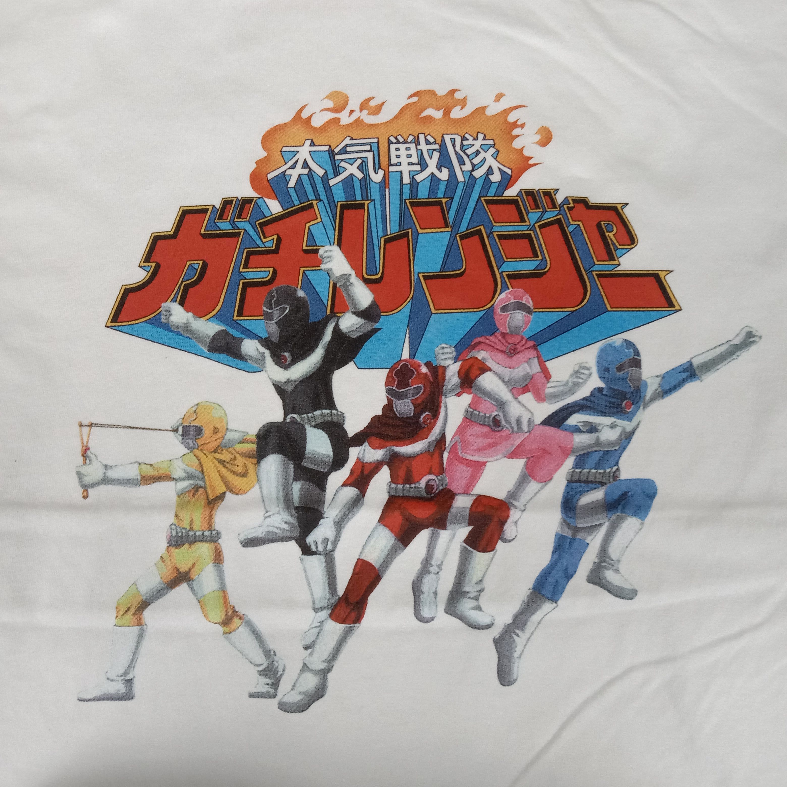 Cartoon Network × Japanese Brand × Vintage Power Ranger Gachiren Japanese Anime Tshirt Size US L / EU 52-54 / 3 - 2 Thumbnail