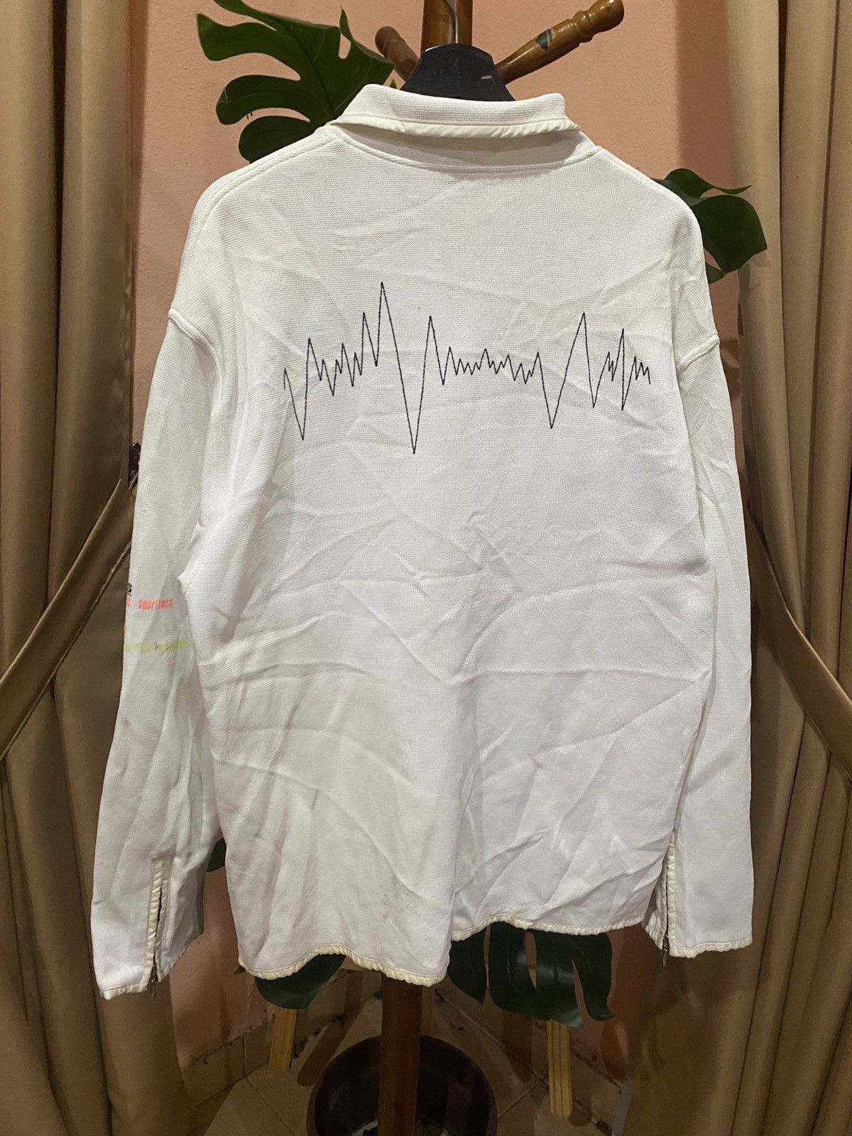 Jean Charles De Castelbajac Vintage Jean-Charles de Castelbajac Sport Mesh Jacket White Size US L / EU 52-54 / 3 - 8 Thumbnail