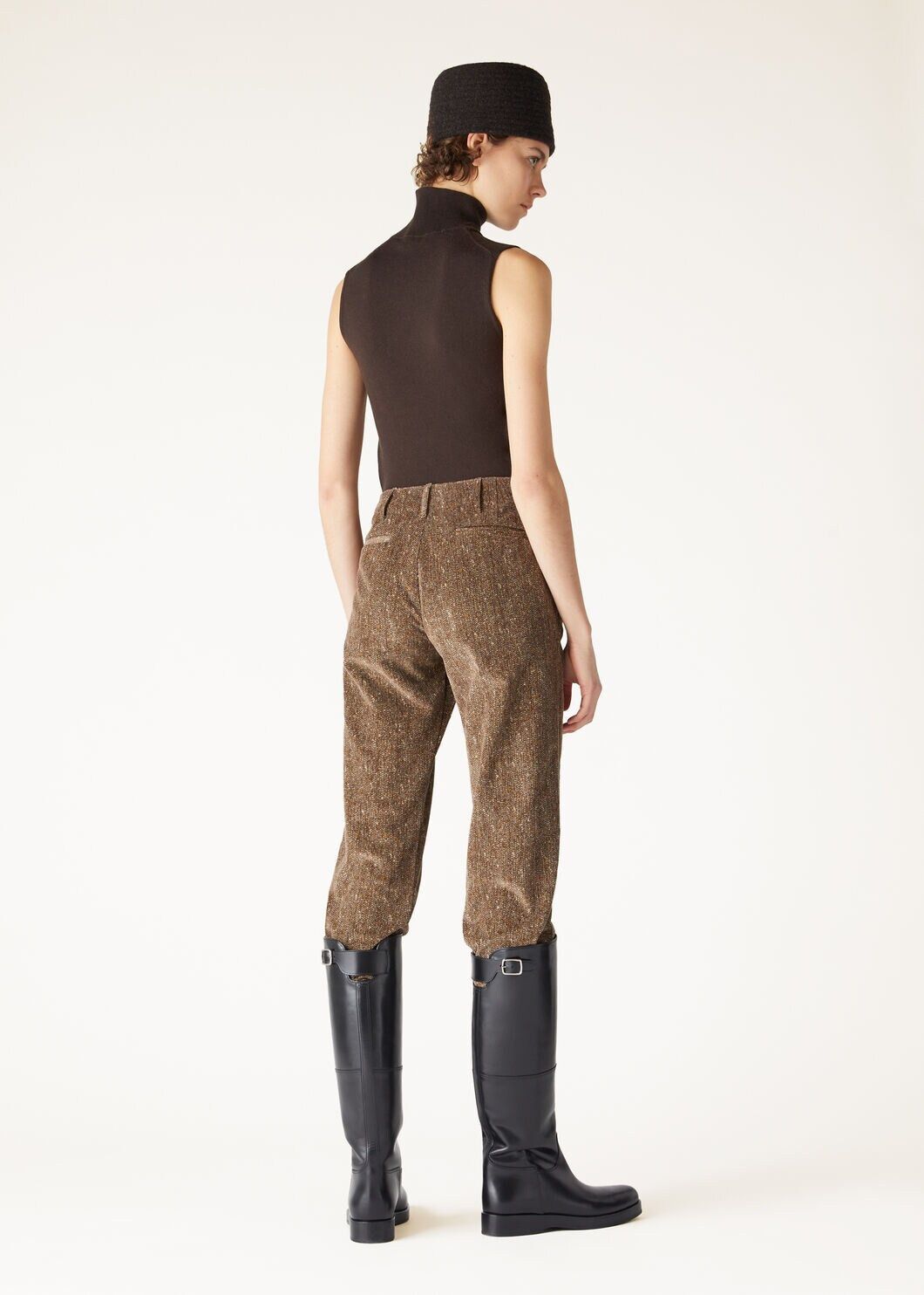 Loro Piana o1srvl11e0725 FAO5327 Sleeveless Turtleneck Sweater in Brown Size S / US 4 / IT 40 - 3 Thumbnail