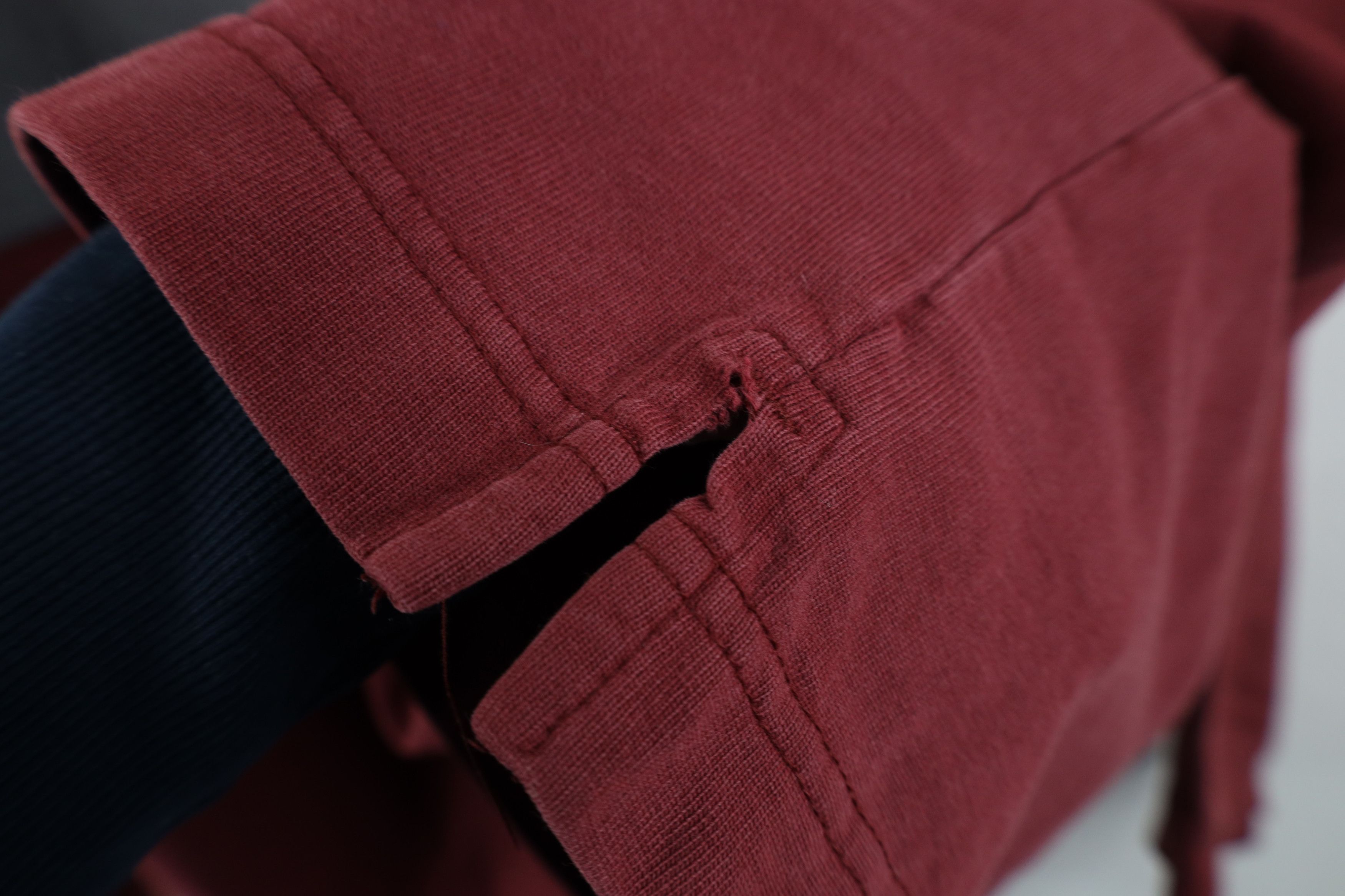 Vintage Vintage 90s Streetwear Block Long Sleeve Rugby Polo Red Size US M / EU 48-50 / 2 - 12 Thumbnail