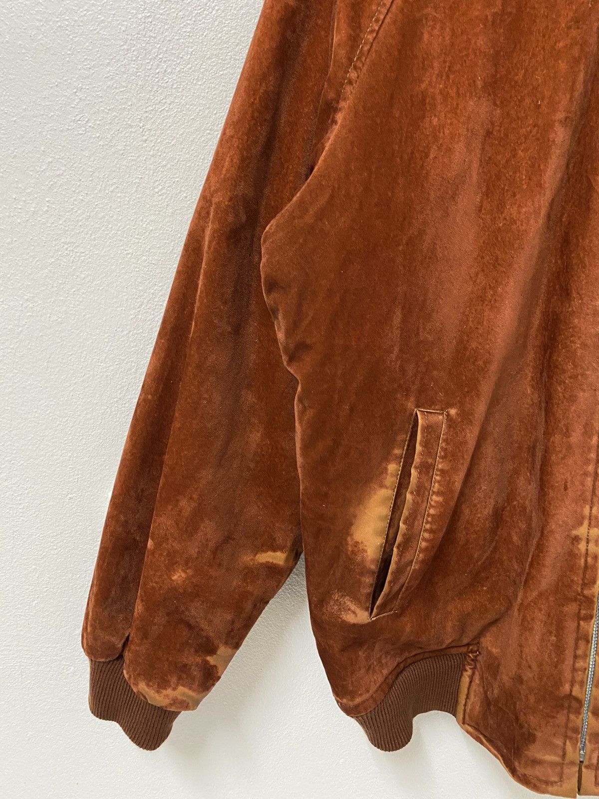 Japanese Brand Vintage Japanese Acrylic Bomber Jacket Brown Made in Japan Size US M / EU 48-50 / 2 - 7 Thumbnail