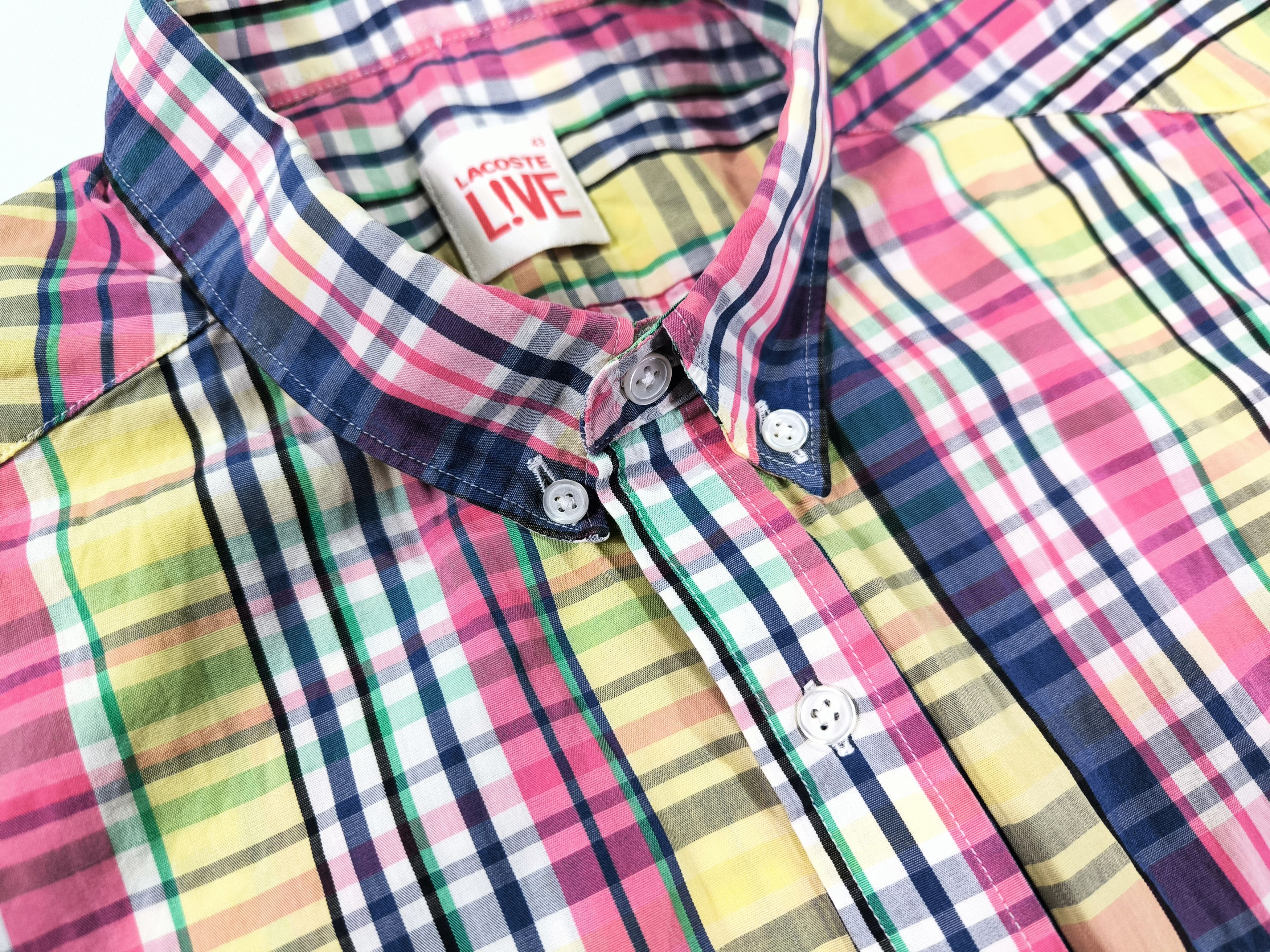 Lacoste Lacoste Live Multicolor Checkered Cotton Shirt Size 43 Size US L / EU 52-54 / 3 - 4 Thumbnail