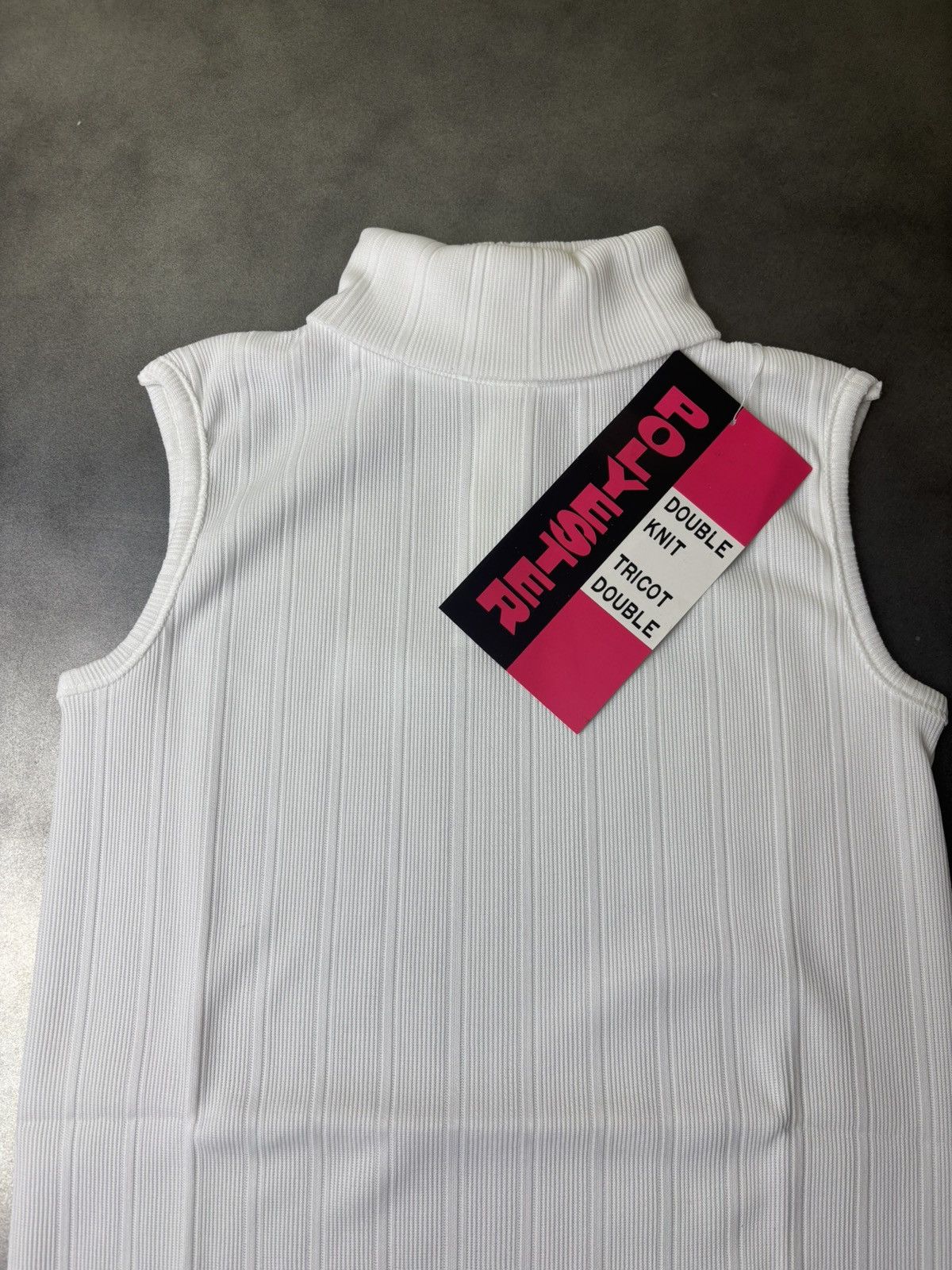 Vintage Deadstock 1970s Vintage Turtleneck Tank Top Shortsleeve Shir Size M / US 6-8 / IT 42-44 - 5 Thumbnail