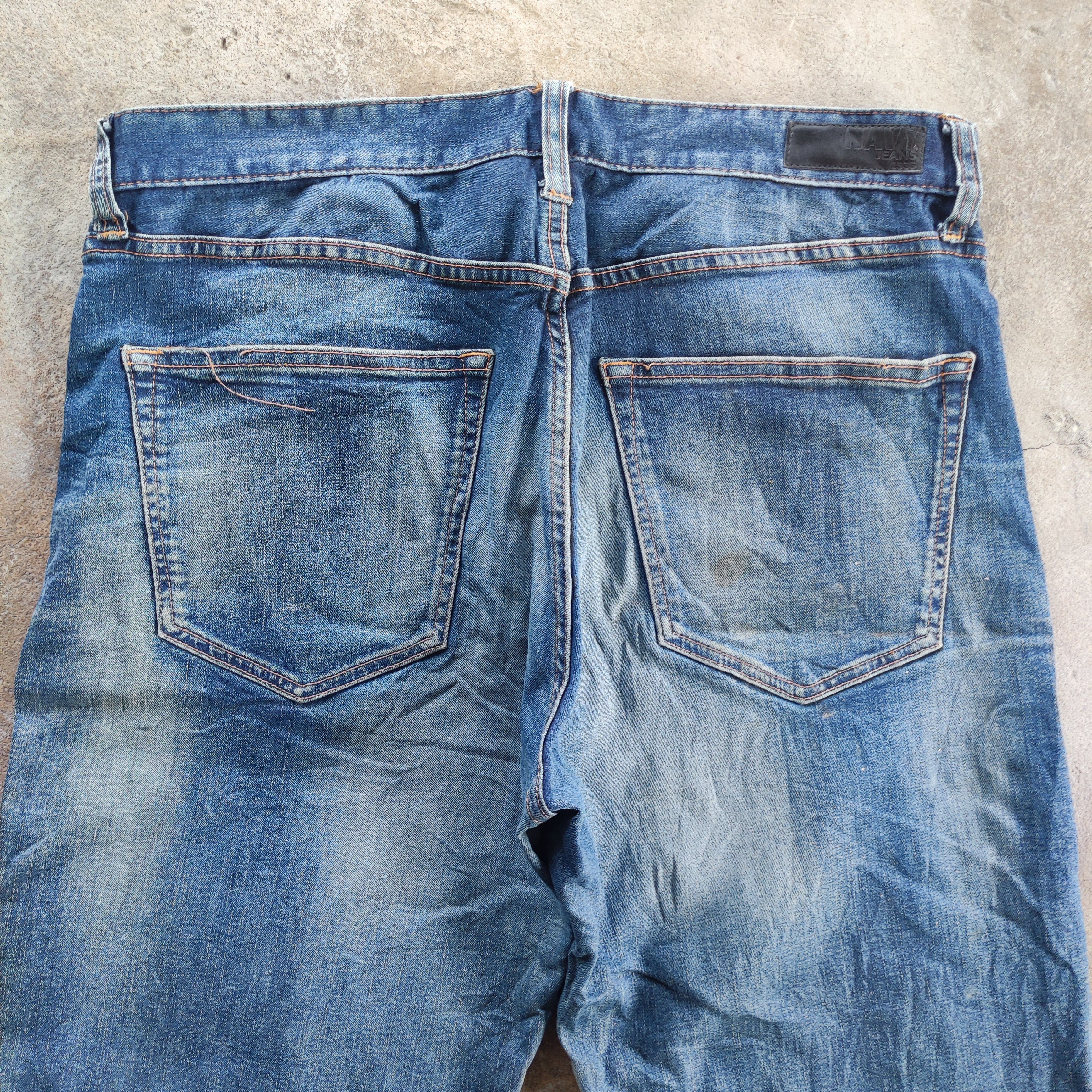 Old Navy Vintage Navy Jeans Brand Ripped Faded Pants Size US 35 - 8 Thumbnail