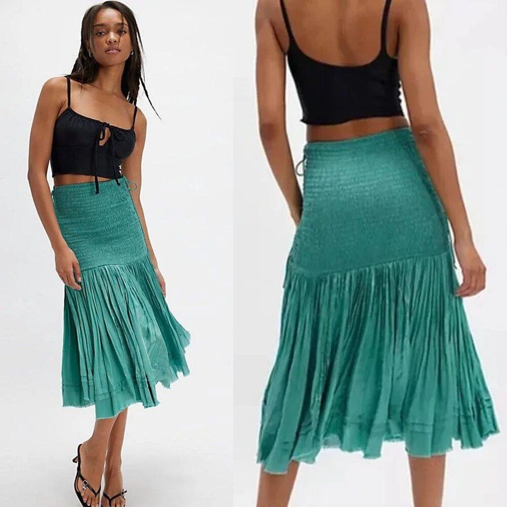 Free People NWT New $128 Free People FP One Maya Convertible Midi Skirt Size 28" / US 6 / IT 42 - 1 Thumbnail