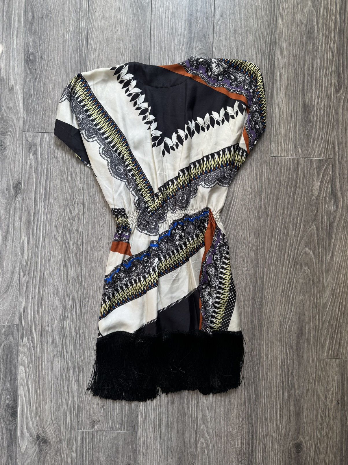 Etro Etro Milano multicolor silk midi fringe dress 40 Size S / US 4 / IT 40 - 8 Thumbnail