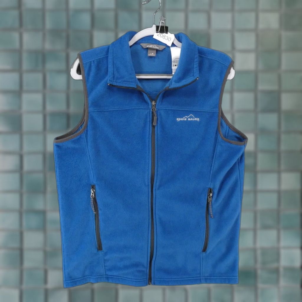 Eddie Bauer Eddie Bauer Vest Mens Medium Blue Full Zip w Zip Up Pockets Logo Size US M / EU 48-50 / 2 - 1 Thumbnail