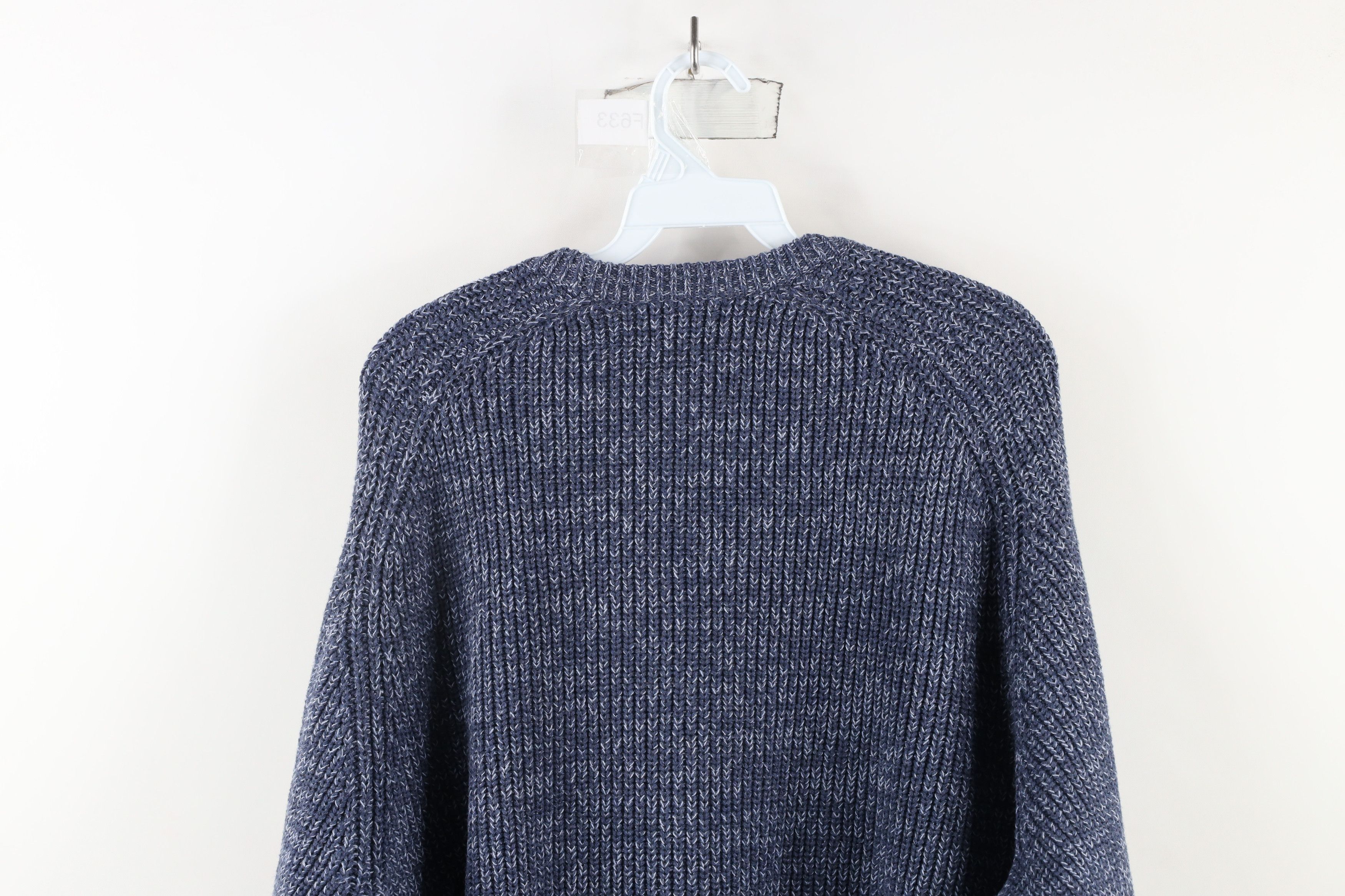 L.L. Bean × Vintage Deadstock Vintage 90s LL Bean Ribbed Knit Sweater Blue Size US XXL / EU 58 / 5 - 8 Thumbnail